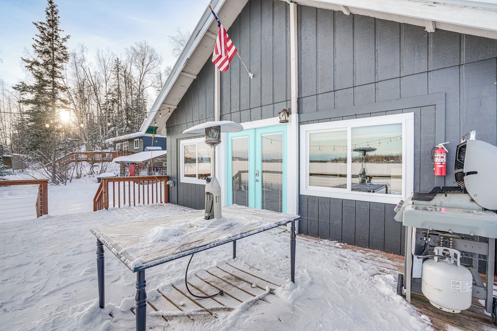 Scenic Waterfront Big Lake Home: Fish, Boat, Sled!