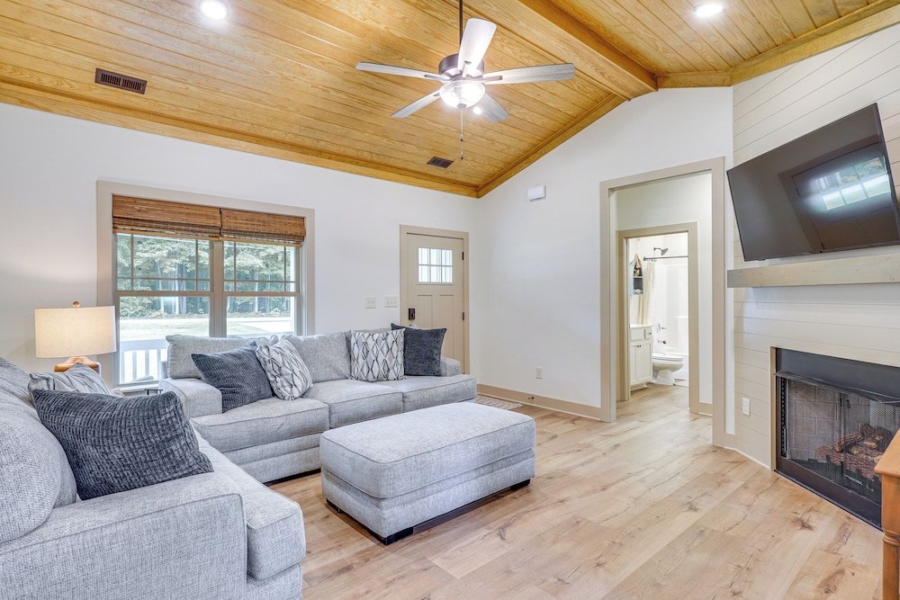 Walk to Lake Gaston: Family Home w/ Yard