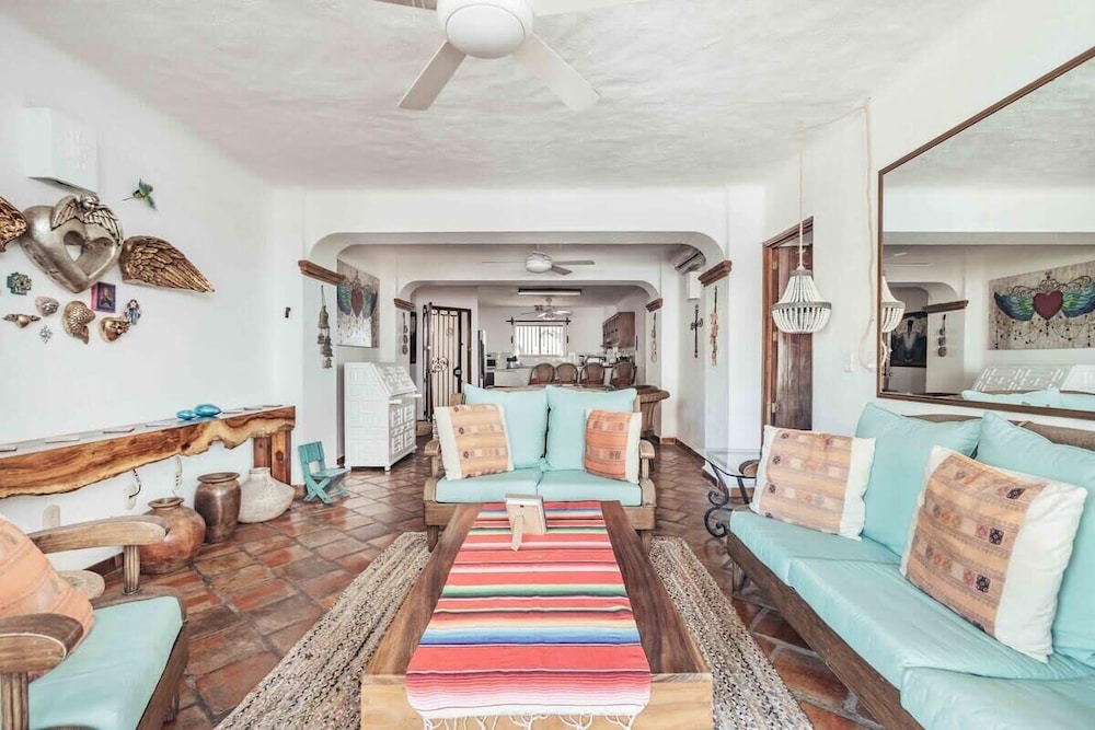 Beach Front Building 2Br Condo-balcony-beach-pool