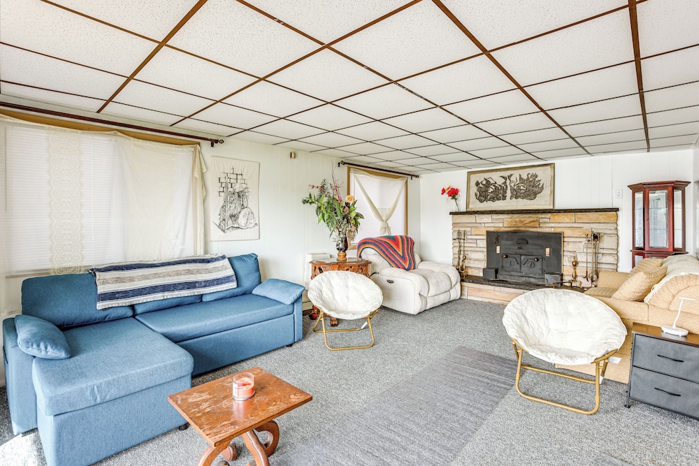 Lakefront Group Getaway w/ Dock in Baldwin!