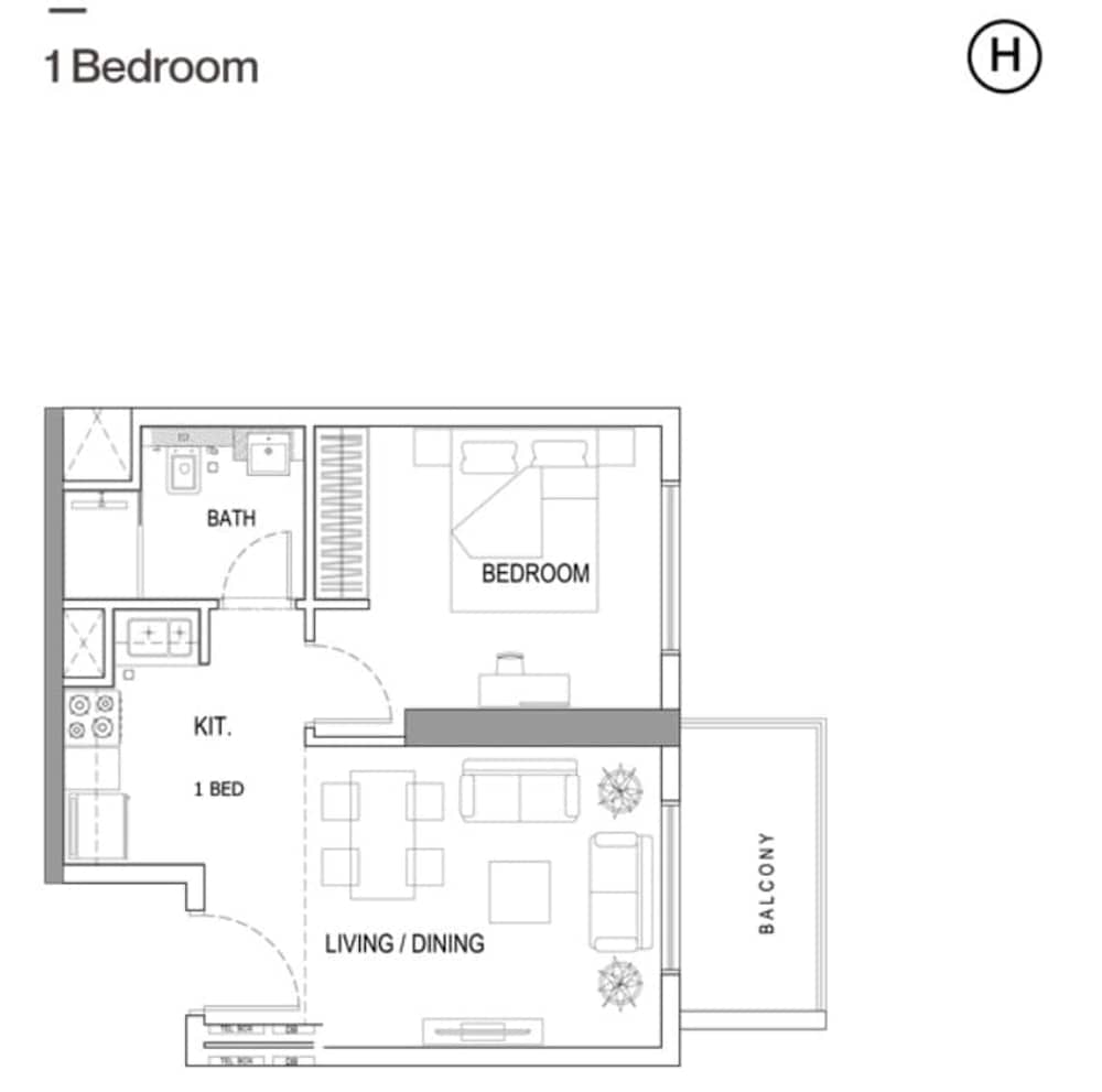 Gorgeous 1 Bedroom in Binghatti House and Sleeps 4