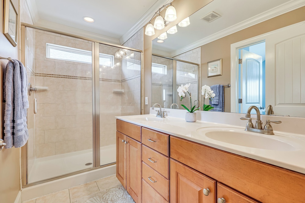 Steps to Beach: Gem w/ Views & Dock in Oak Island