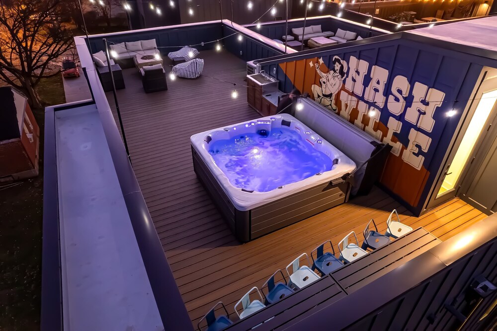 4 Rooftop Decks 4 Hot Tubs Game Rooms Sauna