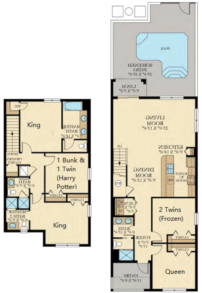 Cozy 5BR Townhome Private Pool Near Disney Park - 1132cd