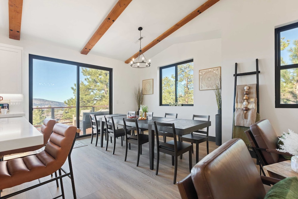 Modern Lodge Near Lake, Village, & Snow Summit Game Room, Decks, Firepit, Views
