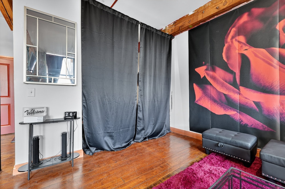 Beautiful 'rose Themed' Loft Near Downtown Detroit 1 Bedroom Apts