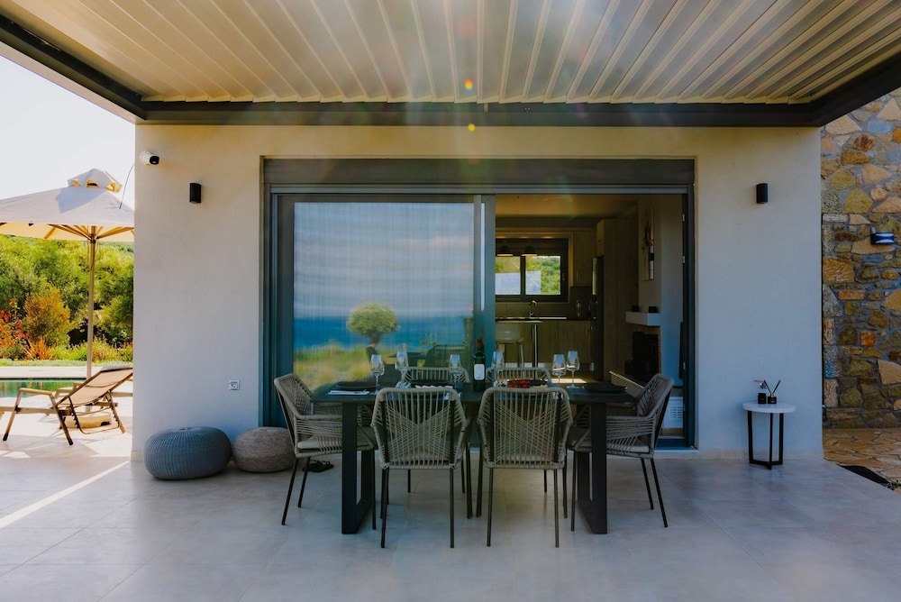 Oceanfront Villa Elaia Private Pool Panoramic Views
