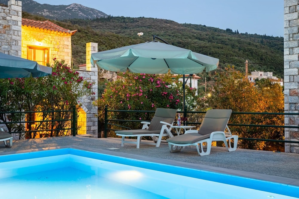 Mani Stone Luxury Villa Leisure by the Pool view 4