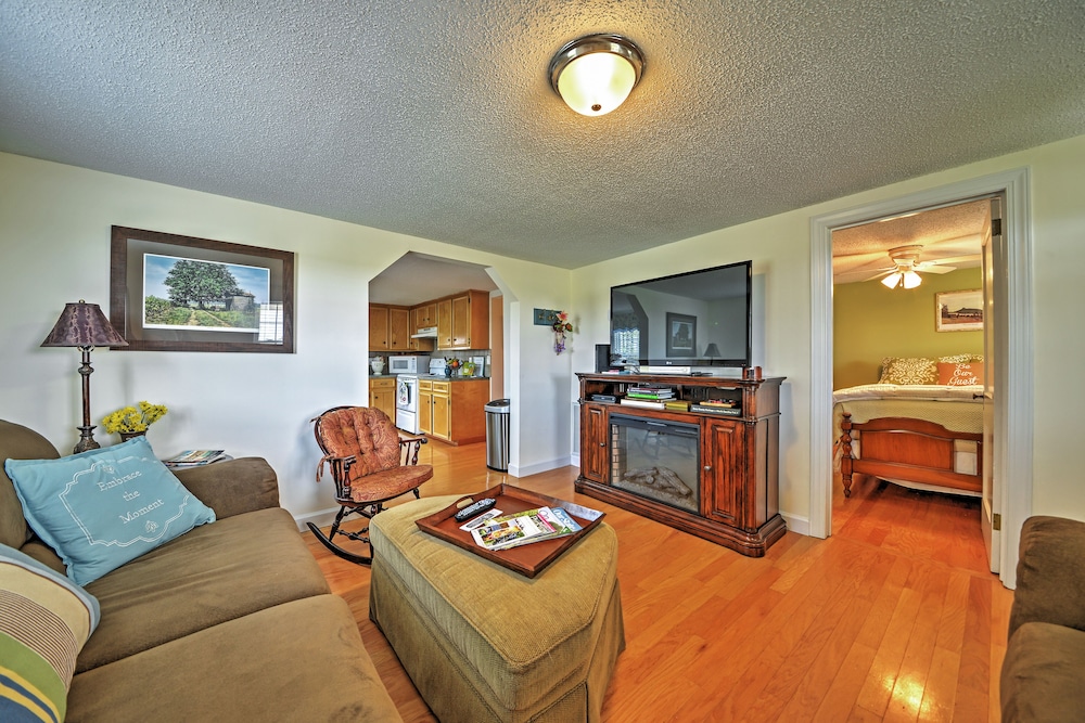 Dobson Farmhouse w/ Wraparound Porch & Fire Pit!
