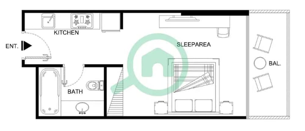 Majestic Studio in Damac Carson C