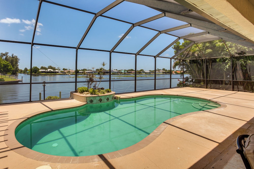 Dock & Outdoor Oasis: Waterfront Cape Coral Home