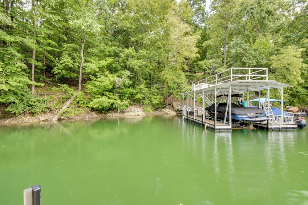 Dock & Hot Tub at Fair Play Hideaway!