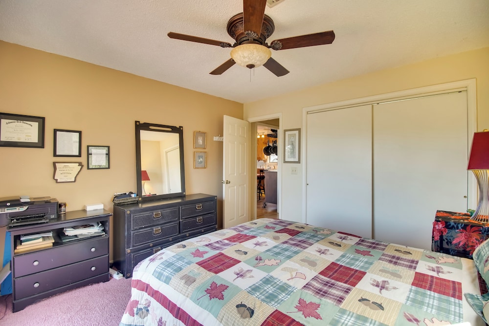 Dock & Water-view Deck: Home on Lake Dardanelle