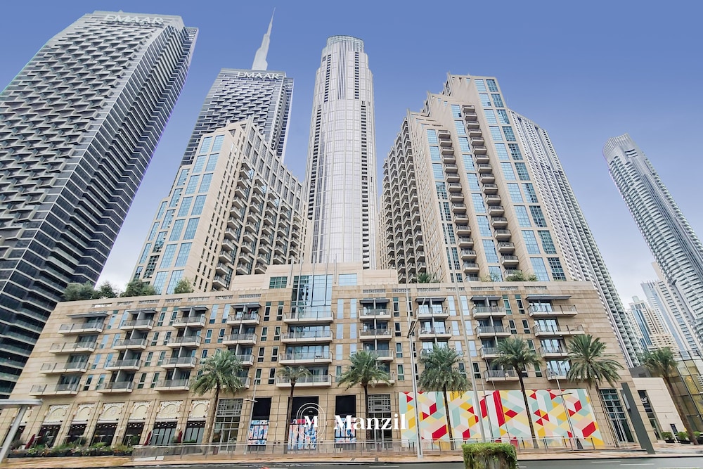Manzil -Cozy 1BR Apt w/ Downtown Skyline Burj View