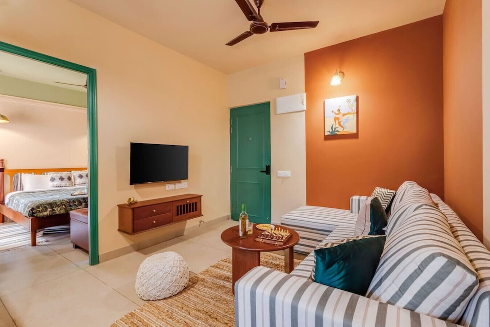 1BR in North Goa Pool Gym Clubhouse Access