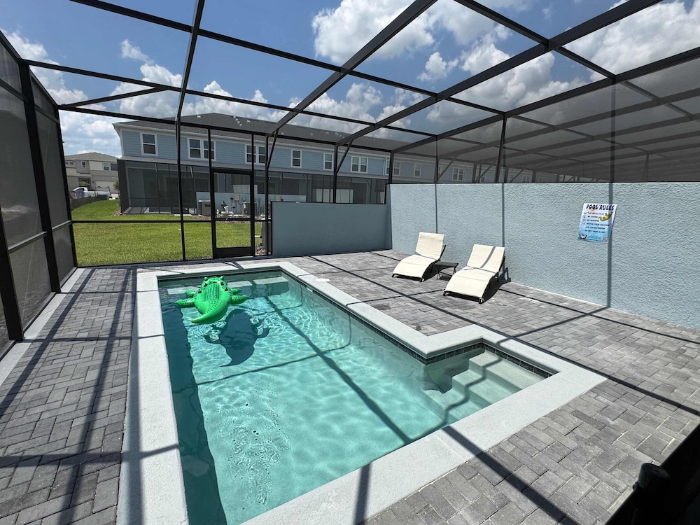 Magical 5BR w Pool Minutes From Disney 16161