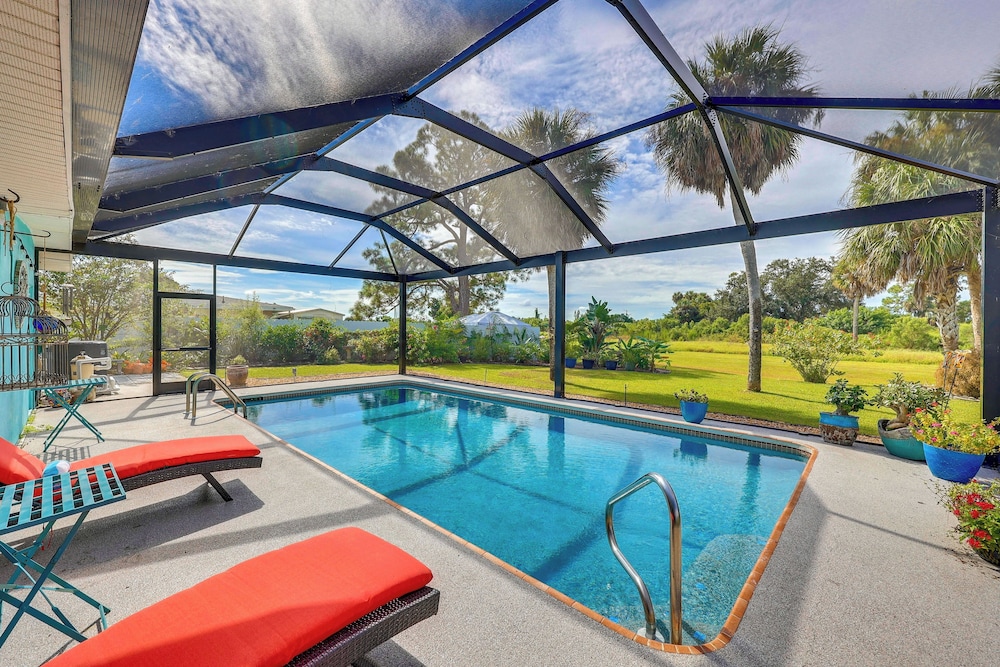 Heated Pool + Spacious Yard: Port Charlotte Escape