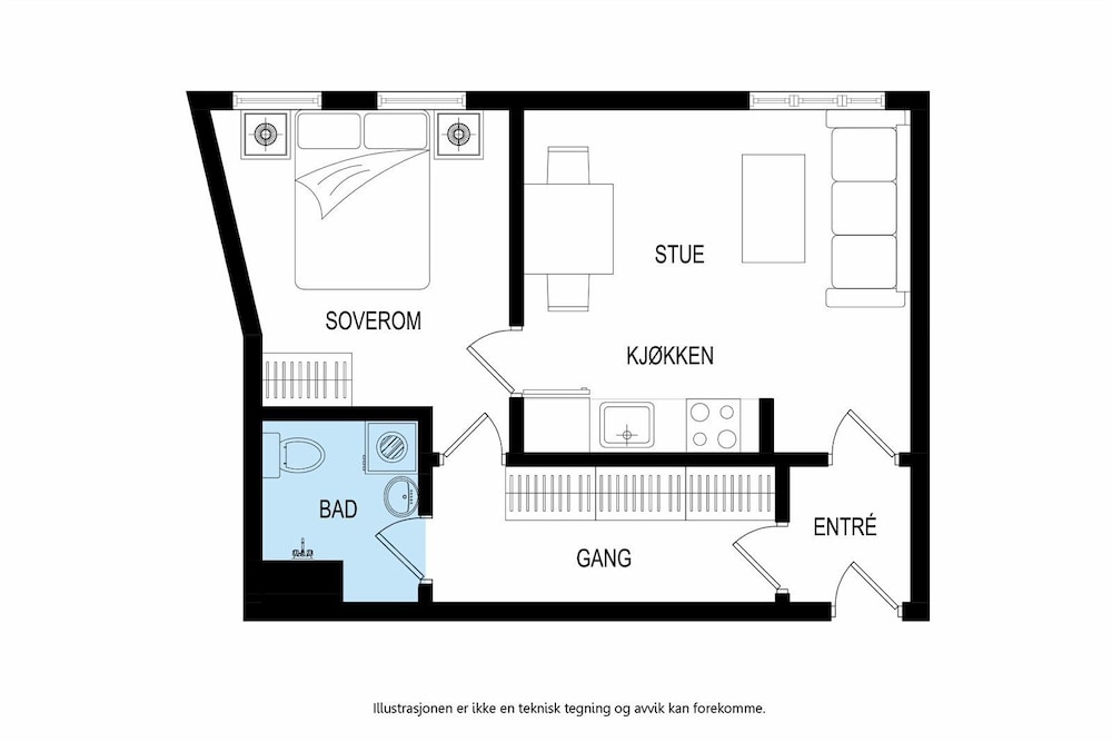 Newly Redecorated 1 Bedroom