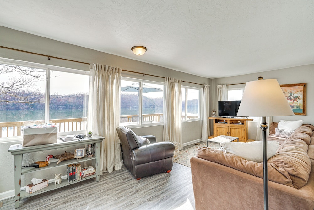 Private Dock & Decks: Lakefront Retreat in Stover!