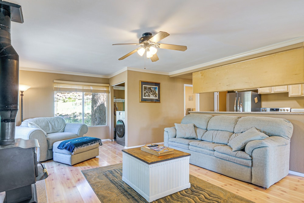 Furnished Deck & Mountain Views: Panguitch Cabin