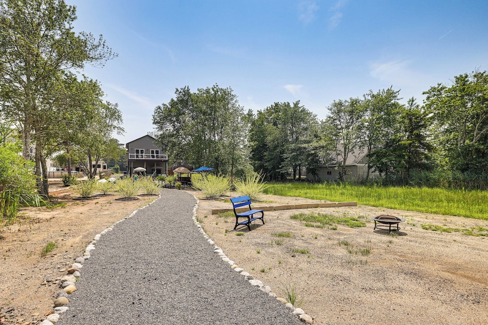 Dock + Backyard Bar: Spacious Barnegat Bay Retreat
