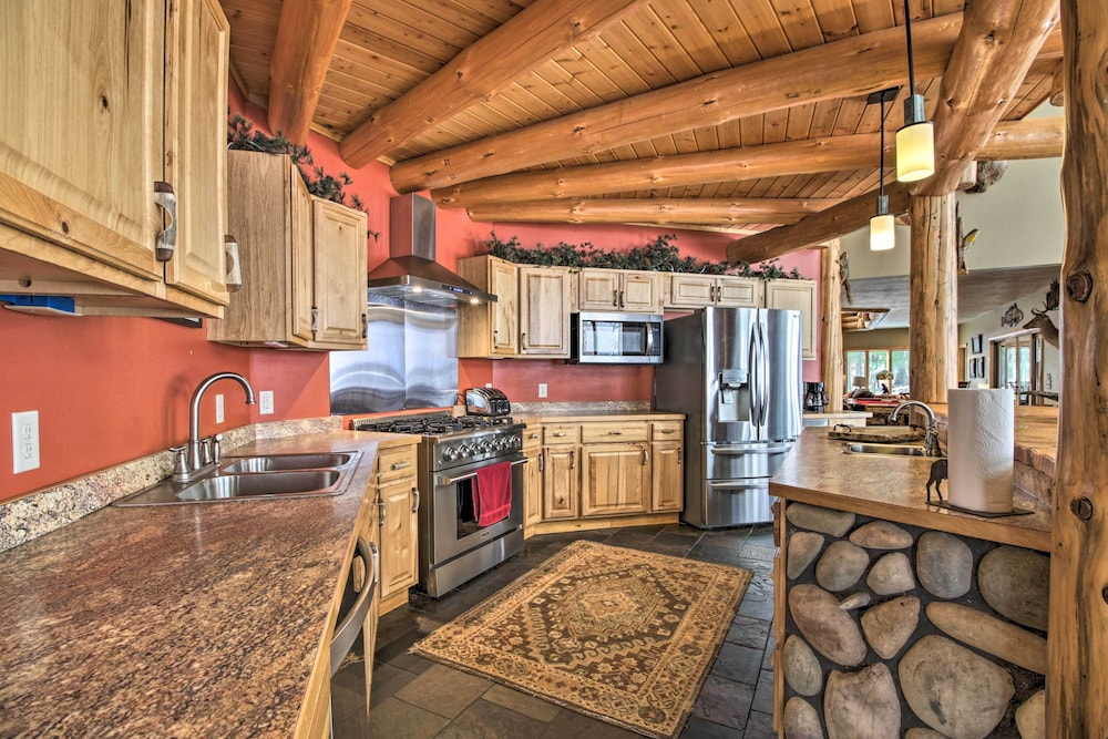 Expansive Ruth Lake Home w/ Dock, Fire Pit & Beach view 5