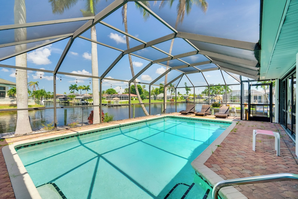 Canal-front Gem w/ Lanai & Dock in Cape Coral