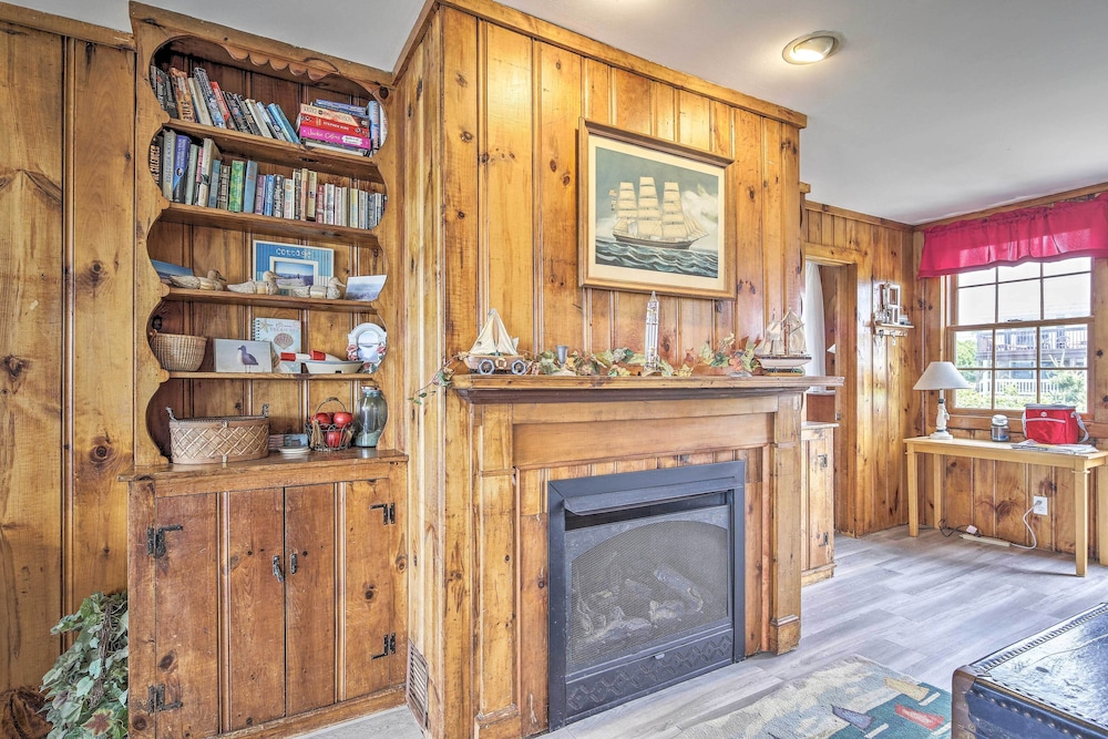 Fireplace + Sunroom! Oceanfront Cape Cod Cottage