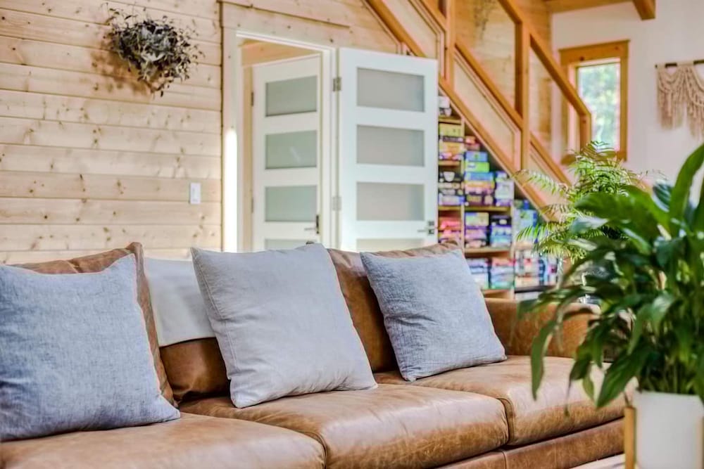 Boutique Cabin Design Luxury Hot Tub Path to Beach