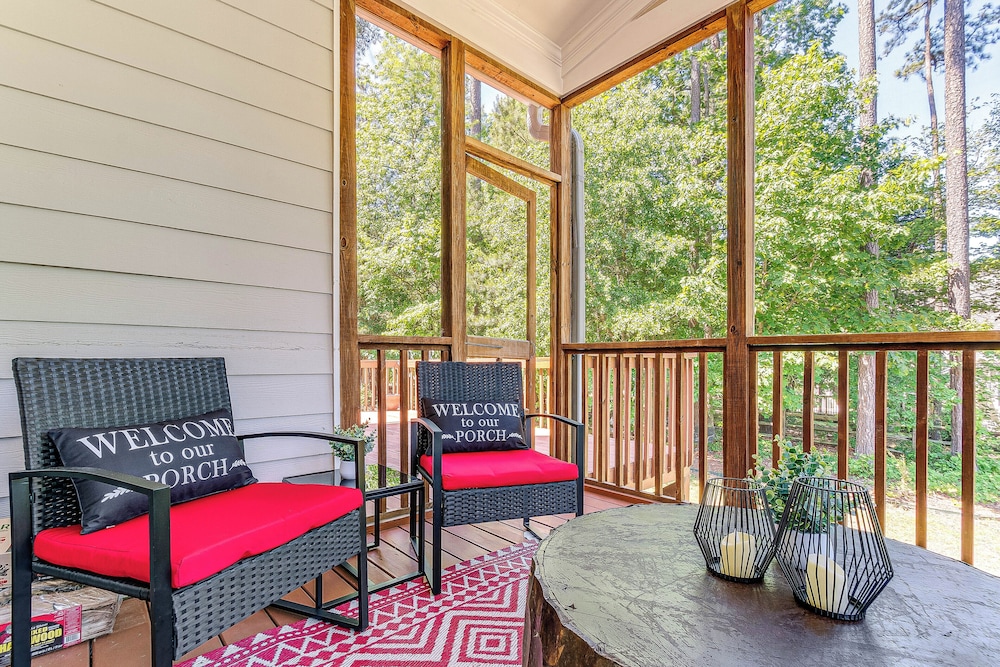 Fire Pit + Pool Access: Quiet Holly Springs Home