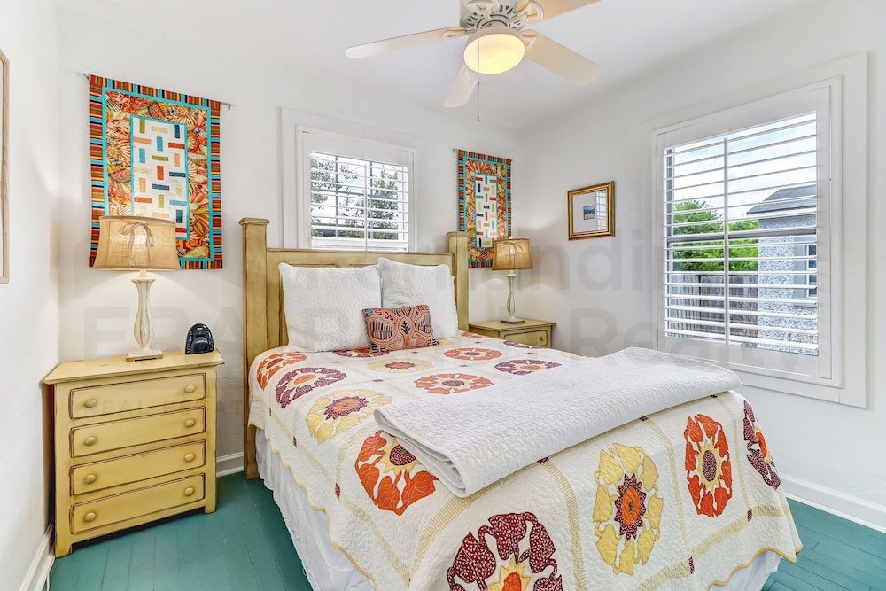 Vintage Home with Fire Pit in Backyard Street Away from Beach by RedAwning view 3