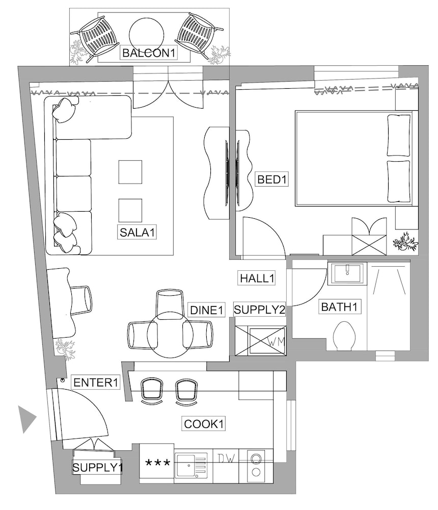 Parisian-Inspired 1BR in the Heart of Bucharest - Balcony, AC & Fully Equipped