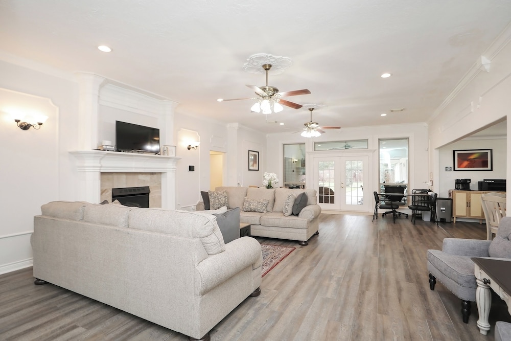 Private Backyard Oasis: Spacious Home in Humble!