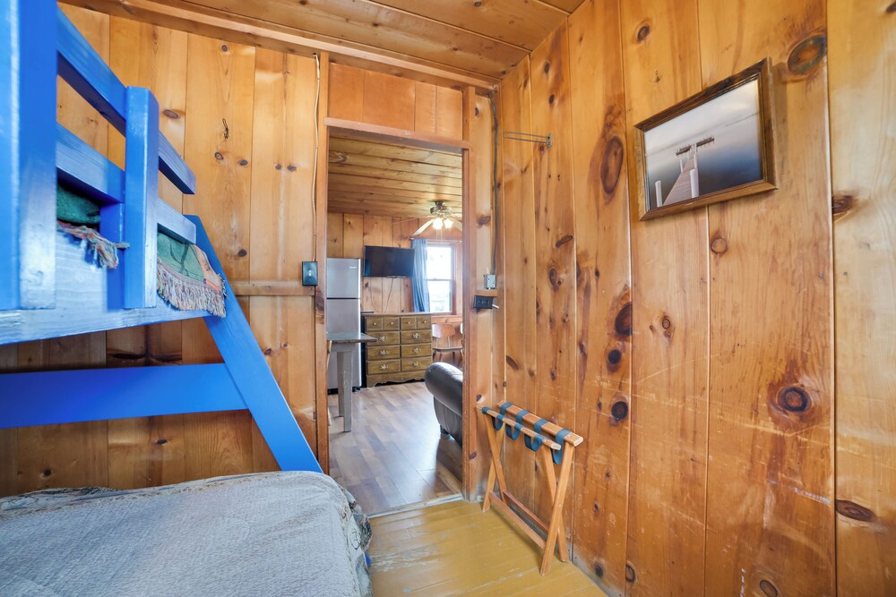 Dock & Beach Access: Lakefront Cabin in Cedarville