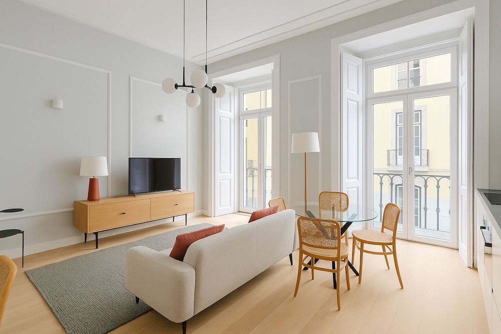 2bed flat with Balcony in Central Lisbon