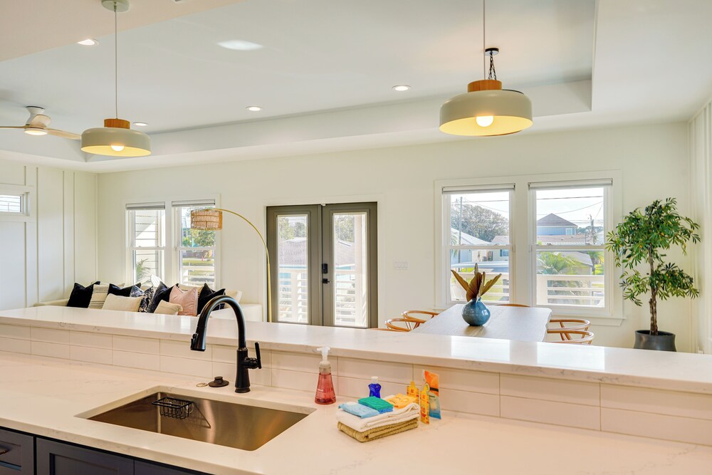 Walk to Beach: PCB Retreat w/ Heated Pool!