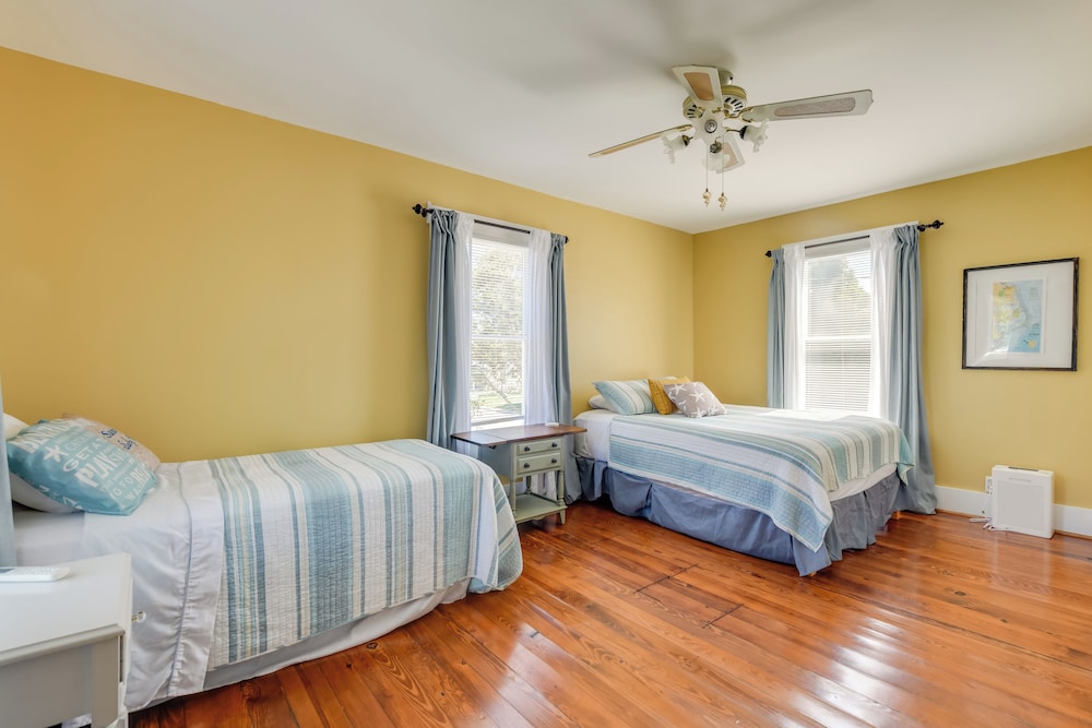 Historic Waterfront Home w/ Dock in Reedville!