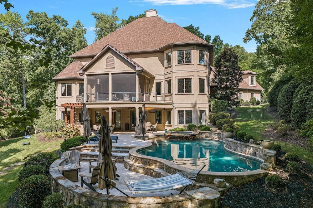 Livin' Large Lake Norman Estate w/ Pool, Dock, Game Room & Scenic Views