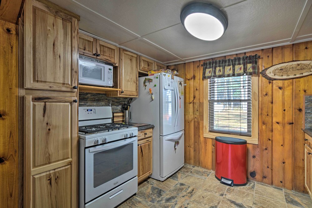 Riverfront Grayling Retreat w/ Fire Pit & Dock! view 5