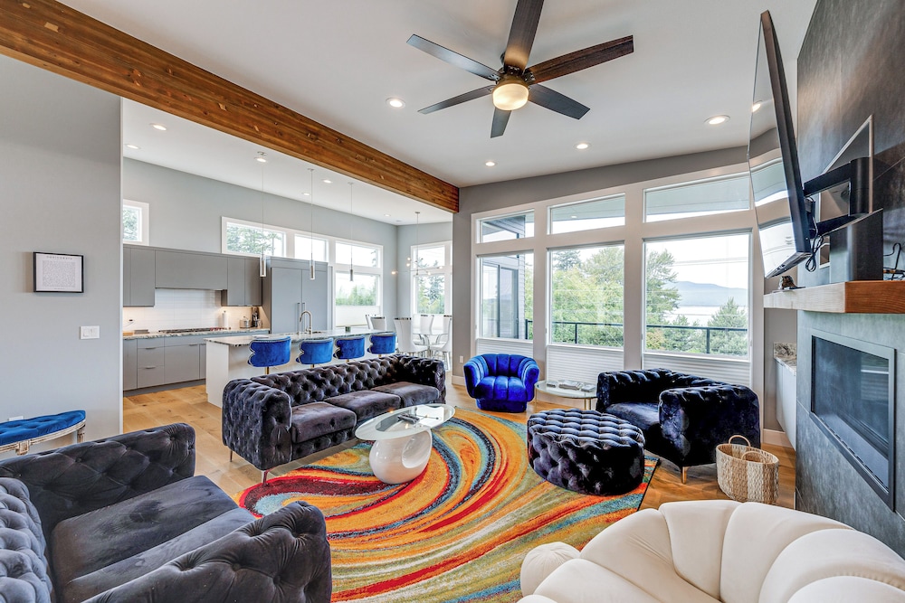 Fenced Yard, Water & Island Views: Anacortes Home!