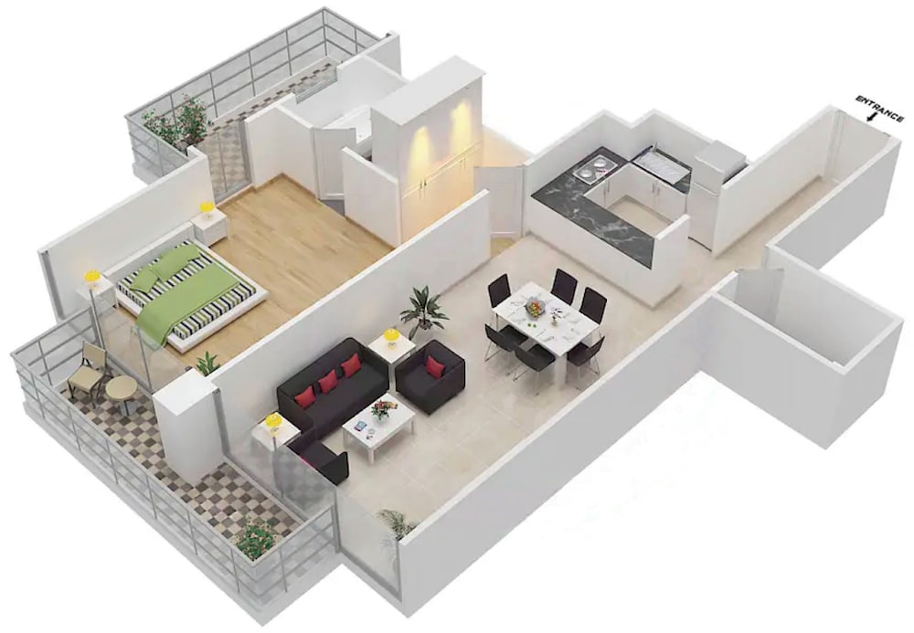 LUX LIV Contemporary Marina Suite 2