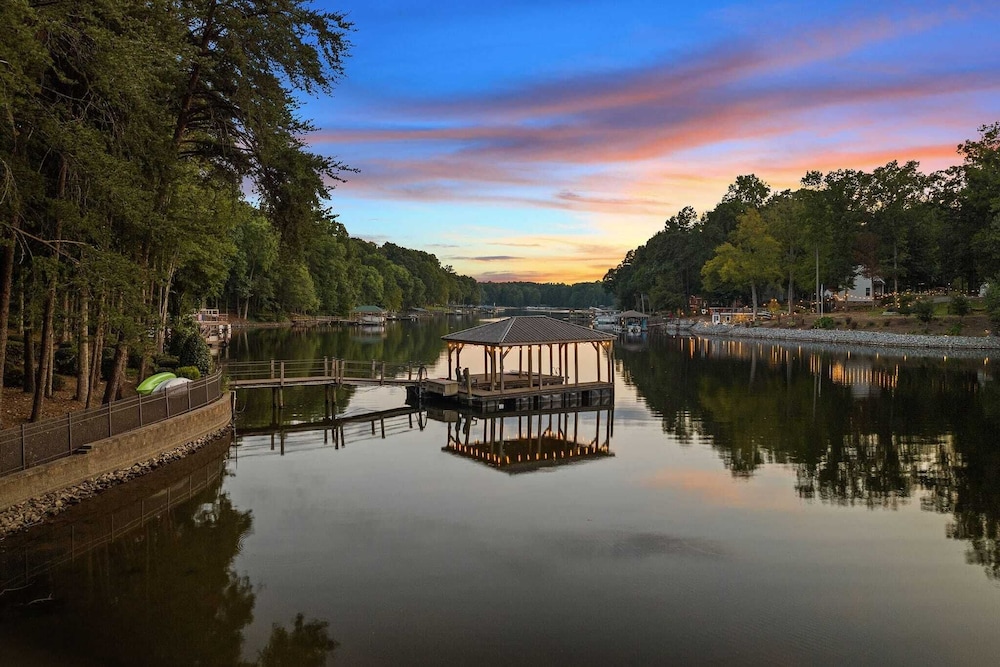 Livin' Large Lake Norman Estate w/ Pool, Dock, Game Room & Scenic Views