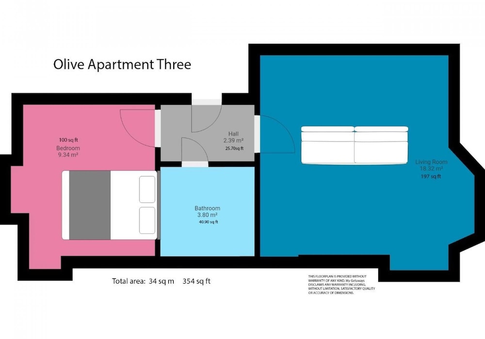 Olive Apartment Three By My Getaways view 4