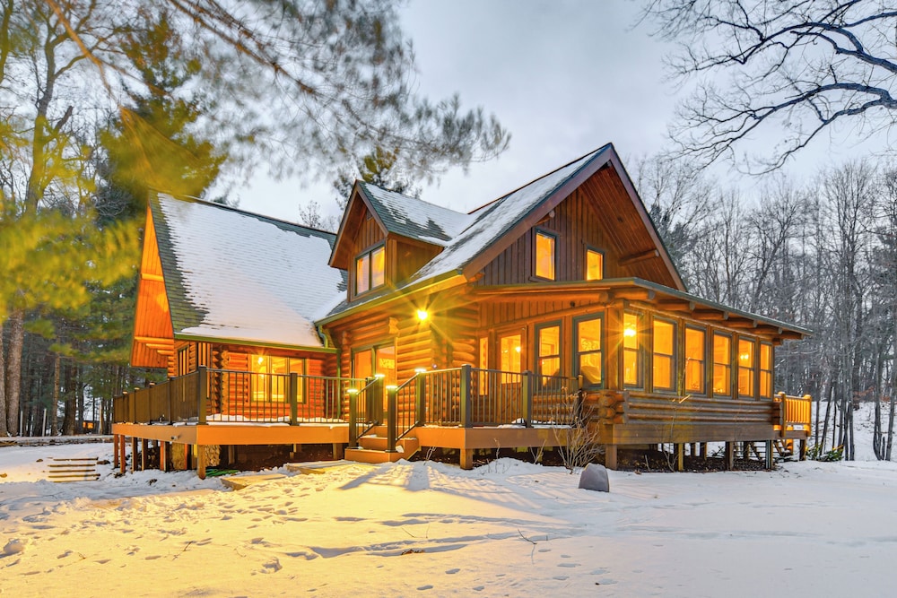 Lakefront Cabin w/ Sauna & Dock in Webster!
