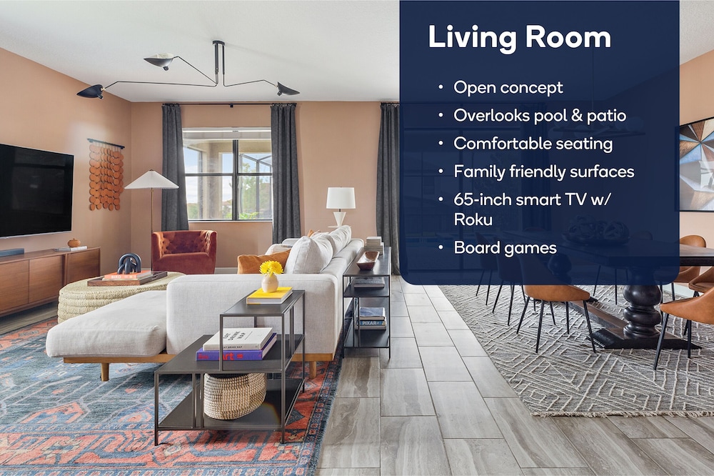 Orlando Resort Retreat Fun-filled Family Haven 5 Bedroom Home