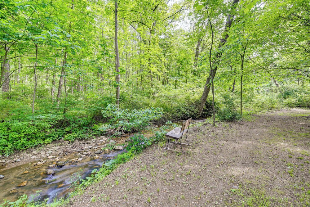 Creekside Retreat w/ Mtn Views in Lambsburg!