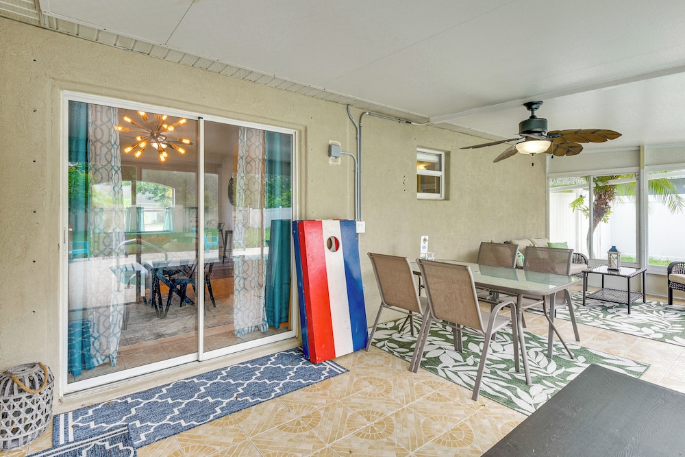 Palm Coast Comfort: Family Home w/ Lanai, Big Yard