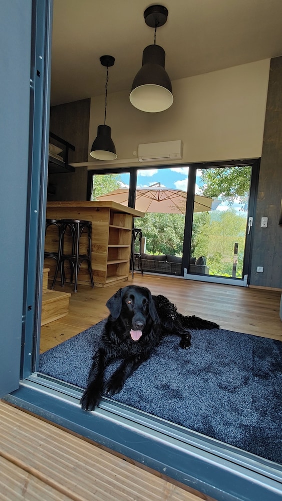 TinyHousebeiDresden unser größtes winziges Häuschen für bis zu 7 Personen, Kaminofen, große Terrasse - Nähe Sächsische Schweiz