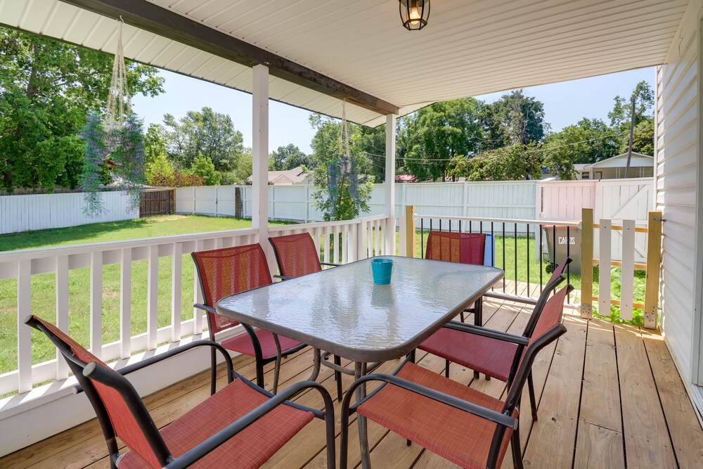 Spacious Yard, Games & Fire Pit: Grove Home Rental view 5