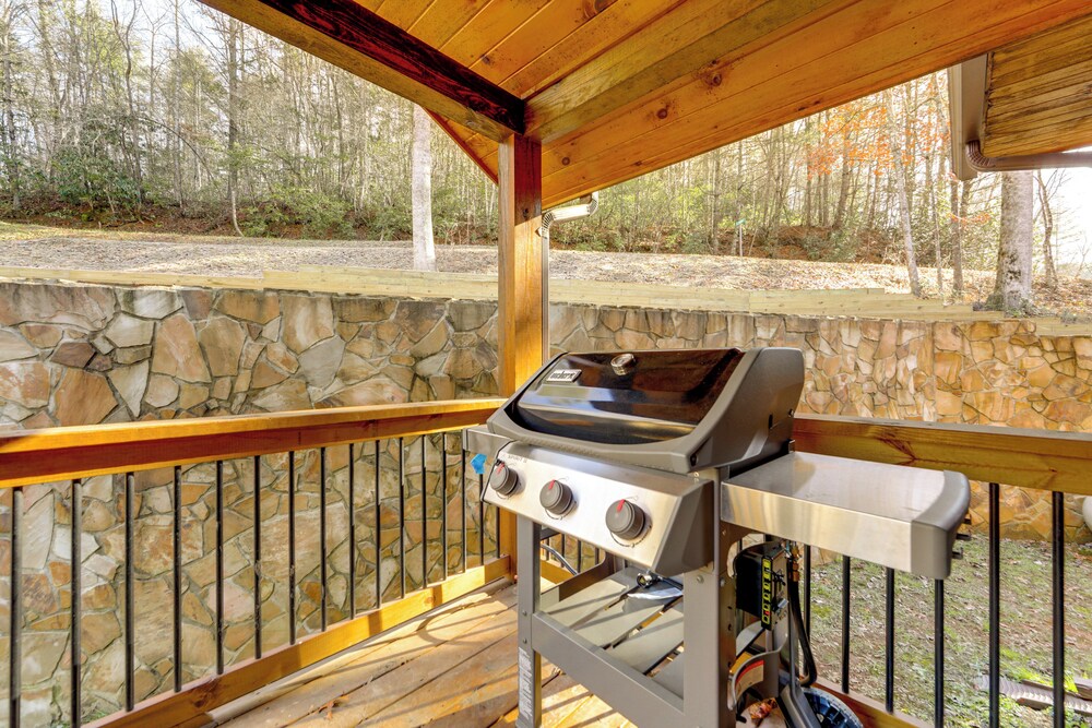 Riverfront Cabin w/ Mtn Views in Robbinsville